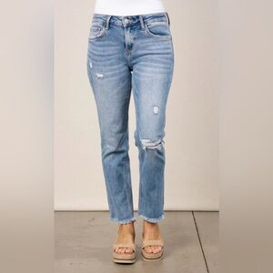 VERVET | Emma Mid Rise Crop Mom Straight Leg Jeans Size 29 NWT